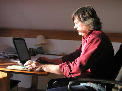 Tim Working at his computer